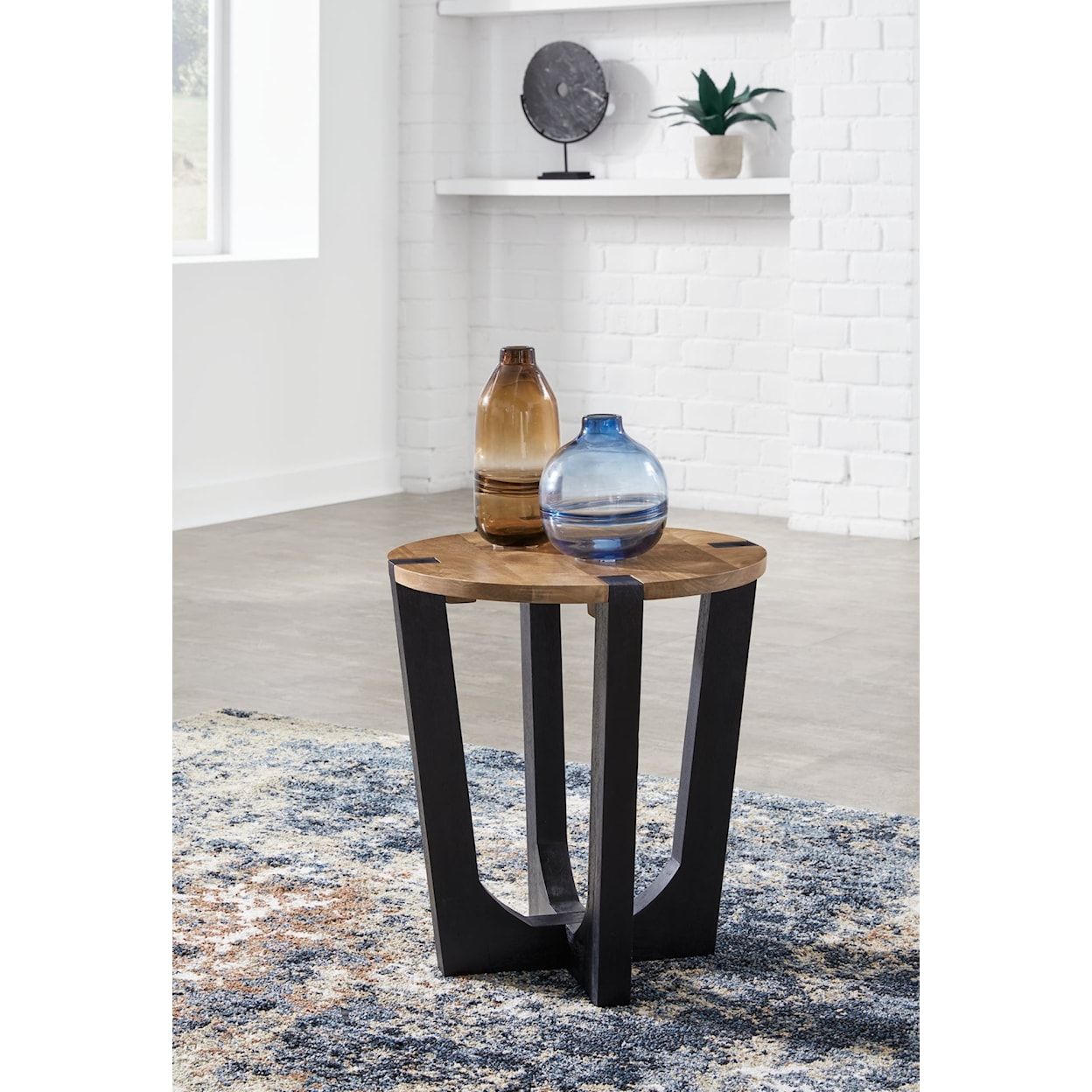 Ashley Signature Design Hanneforth Round End Table