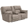 Ashley Cavalcade Double Reclining Power Loveseat with Console