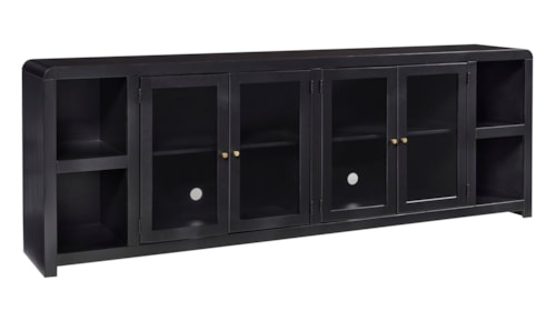 Contemporary 96" Console with 4-Doors