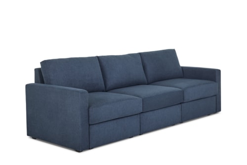 Flex Sofa with Standard Arm - Denim