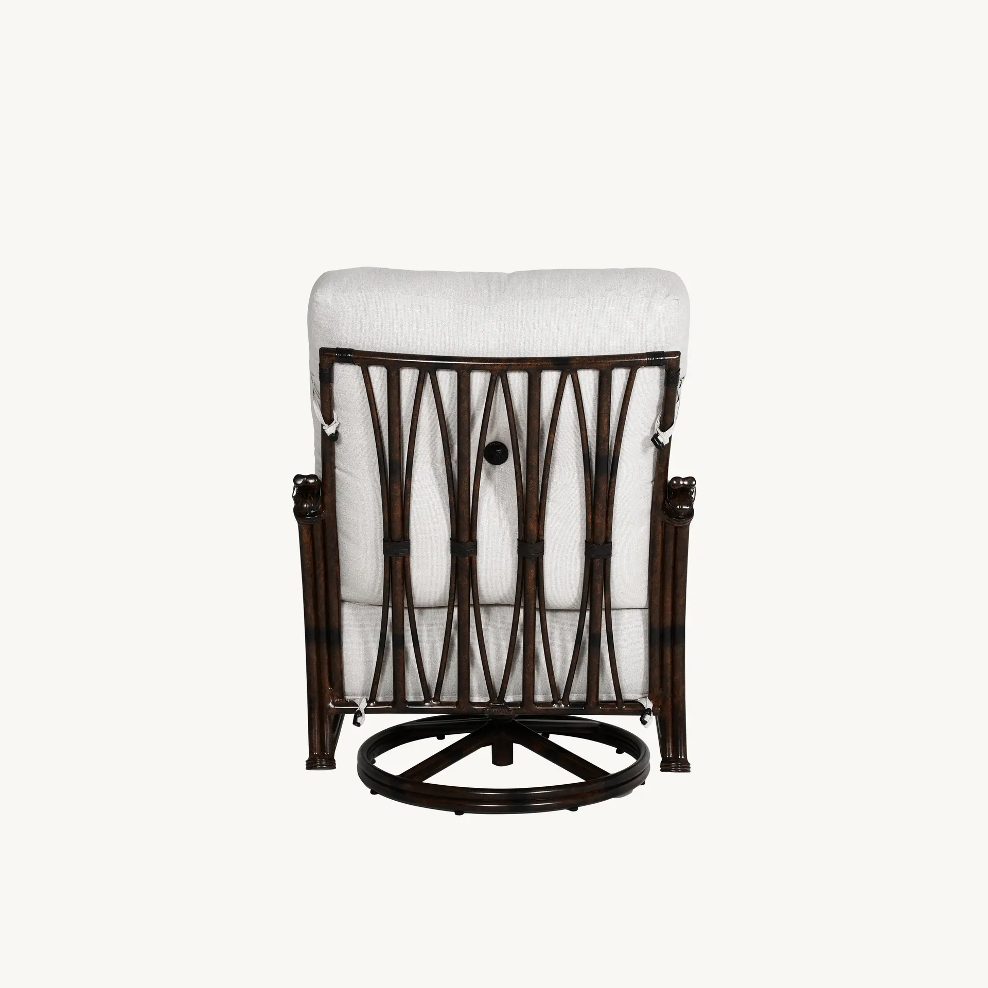Cushioned Swivel Rocker w/Accent Pillow