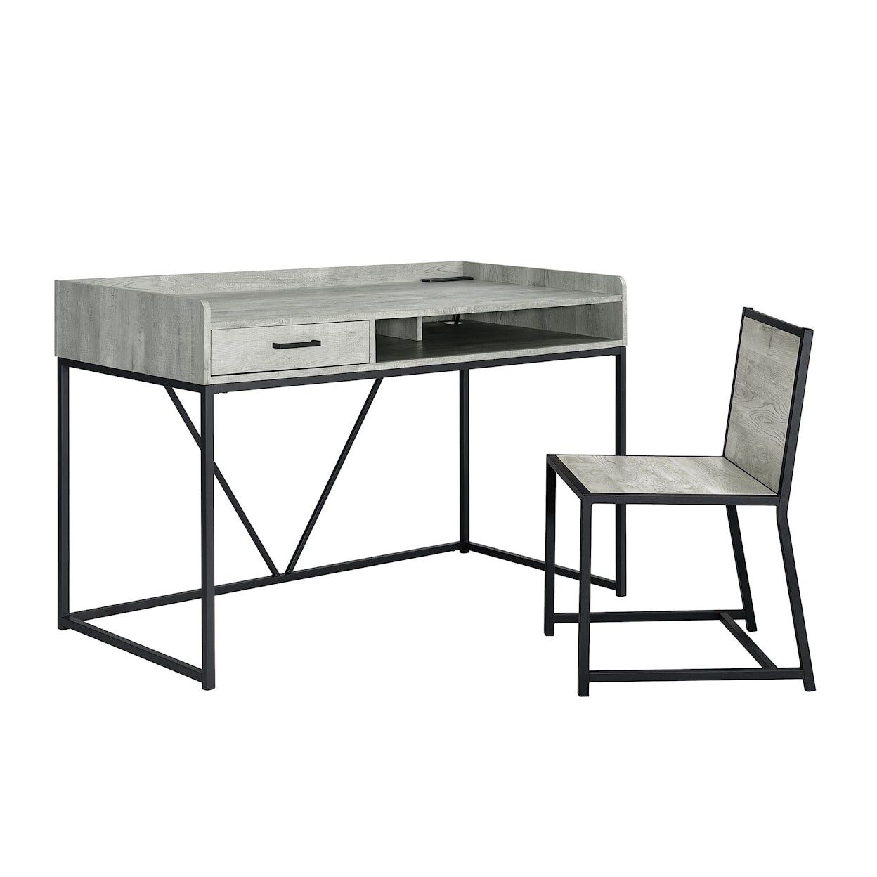 Elements International Preston Desk and Chair Set