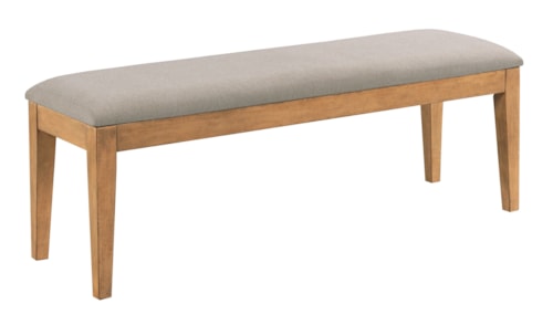 Traditional Dining Bench with Upholstered Seat