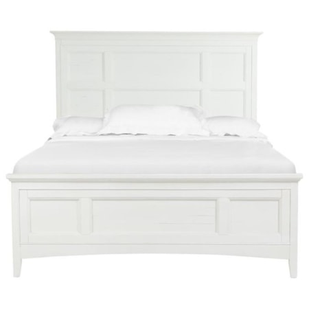 Queen Bed with Storage Rails
