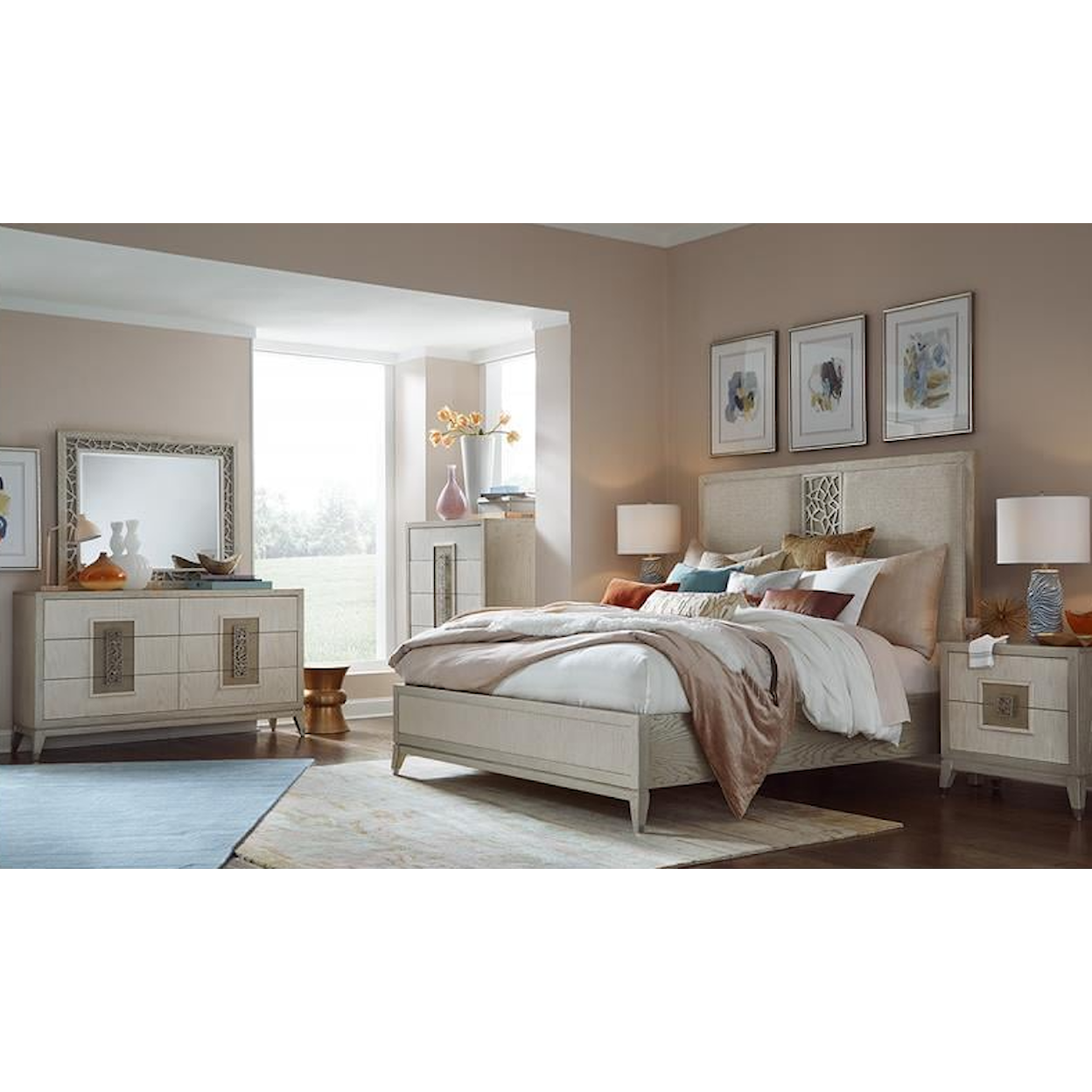 Magnussen Home Lenox Bedroom 5-Piece Queen Bedroom Set