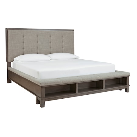 Queen Panel Bed with Storage