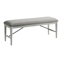 Contemporary Dining Bench with Upholstered Seat