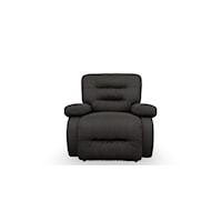 Casual Power Rocker Recliner with Line-Tufted Back