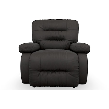 Casual Power Rocker Recliner with Line-Tufted Back