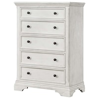 Traditional Solid Wood 5-Drawer Chest