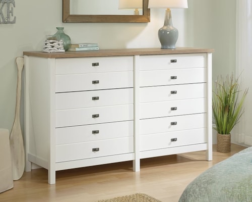Farmhouse 6-Drawer Bedroom Dresser
