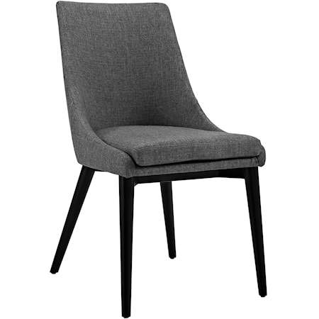 Viscount Contemporary Upholstered Dining Side Chair - Gray