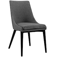 Viscount Contemporary Upholstered Dining Side Chair - Gray