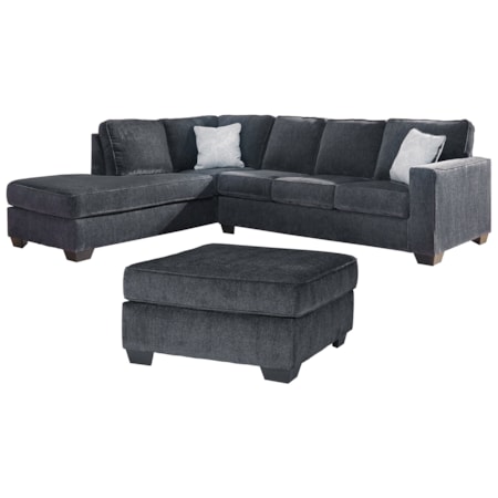 2-Piece Sectional And Ottoman