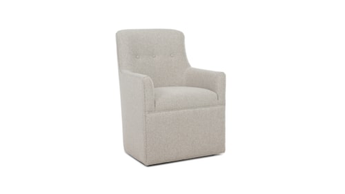 Transitional Arm Chair with Casters