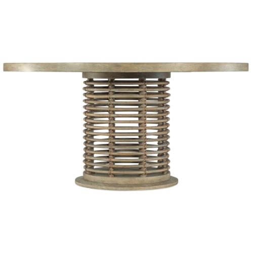 Coastal Rattan 60" Round Dining Table