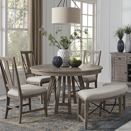 5-Piece Dining Set with Bench