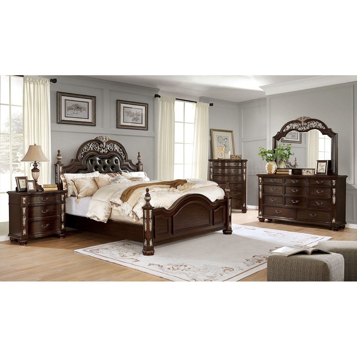 Furniture of America - FOA Theodor Queen Bedroom Group 