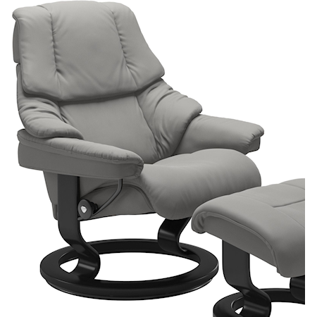 Large Reclining Chair with Classic Base