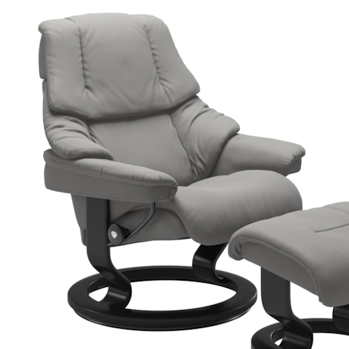Large Reclining Chair with Classic Base