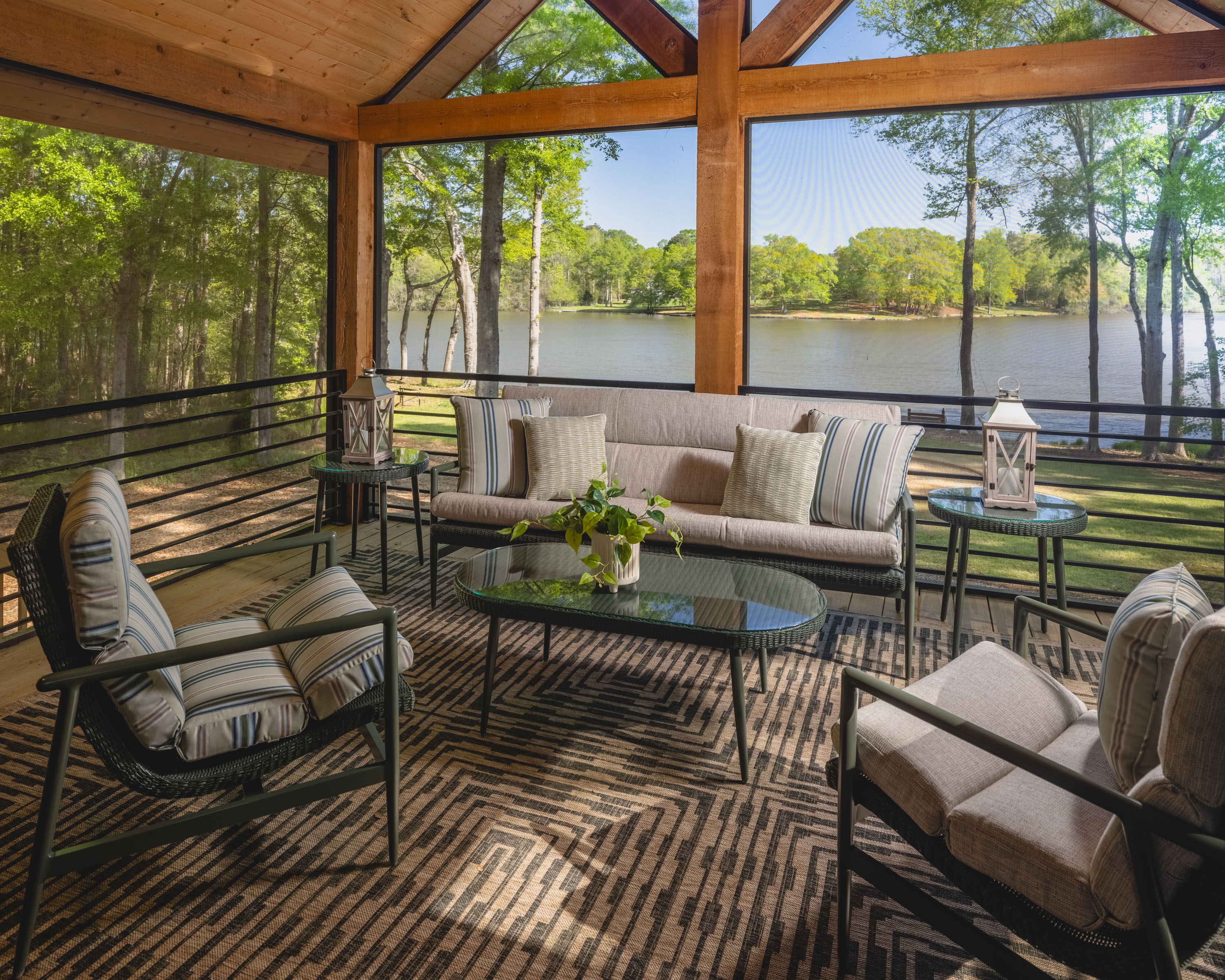 Full 6-pc. Coastal Wicker Conversation Set