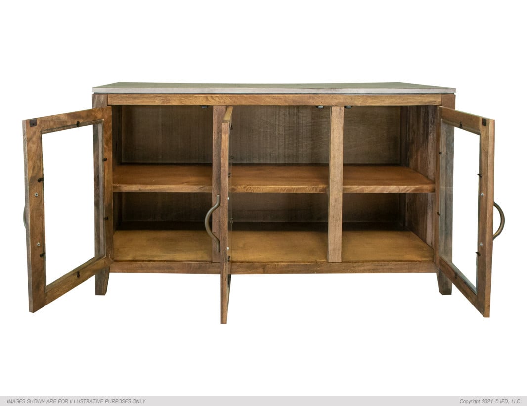 Uprooted Tulum 3-Door Console Table with Storage