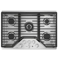 GE Profile 30" Built-In Deep-Recessed Edge-to-Edge Gas Cooktop Stainless Steel