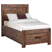 Twin Bed with Storage Drawer