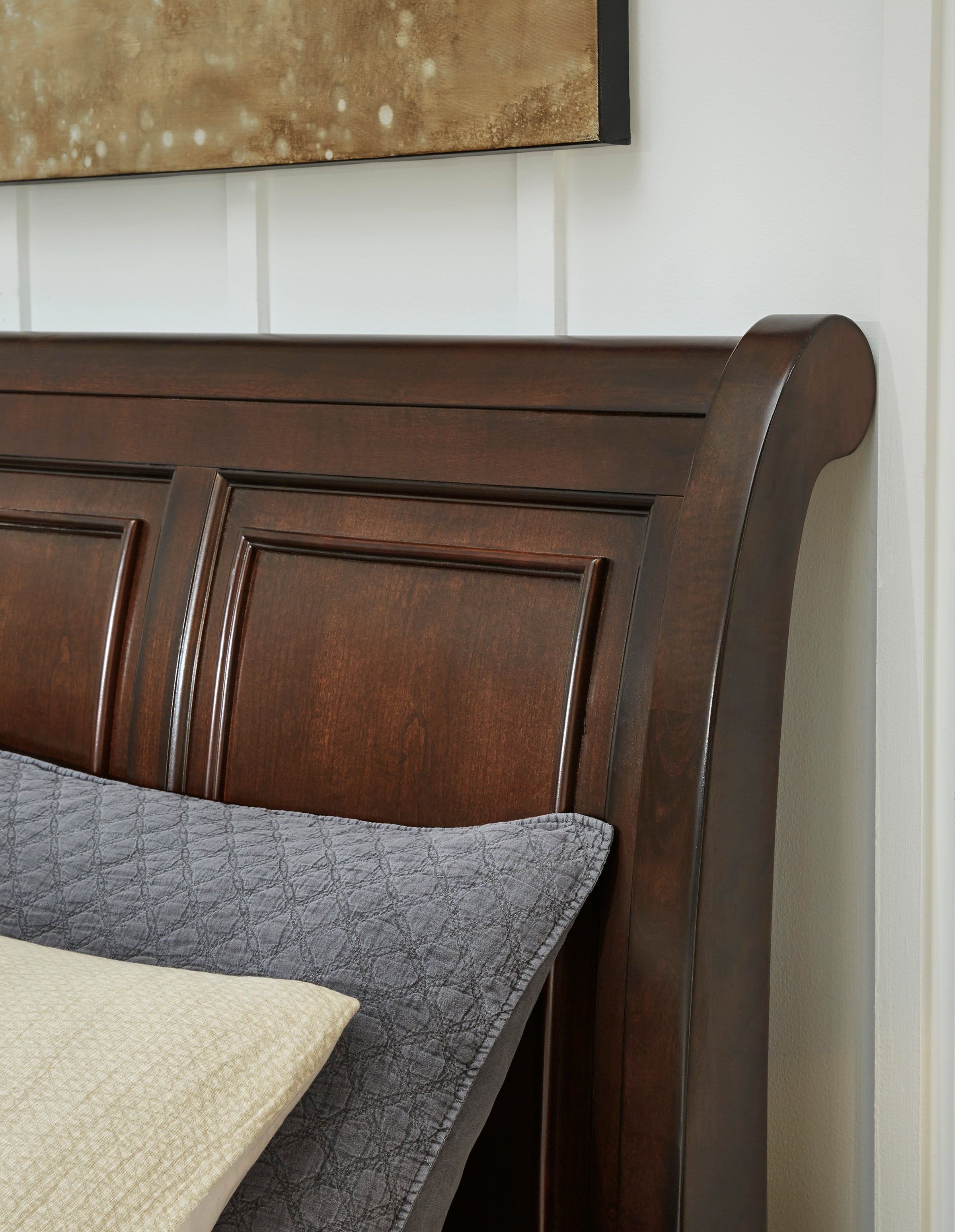 Ashley Furniture Porter B697B6 Queen Sleigh Bed With Storage Footboard ...