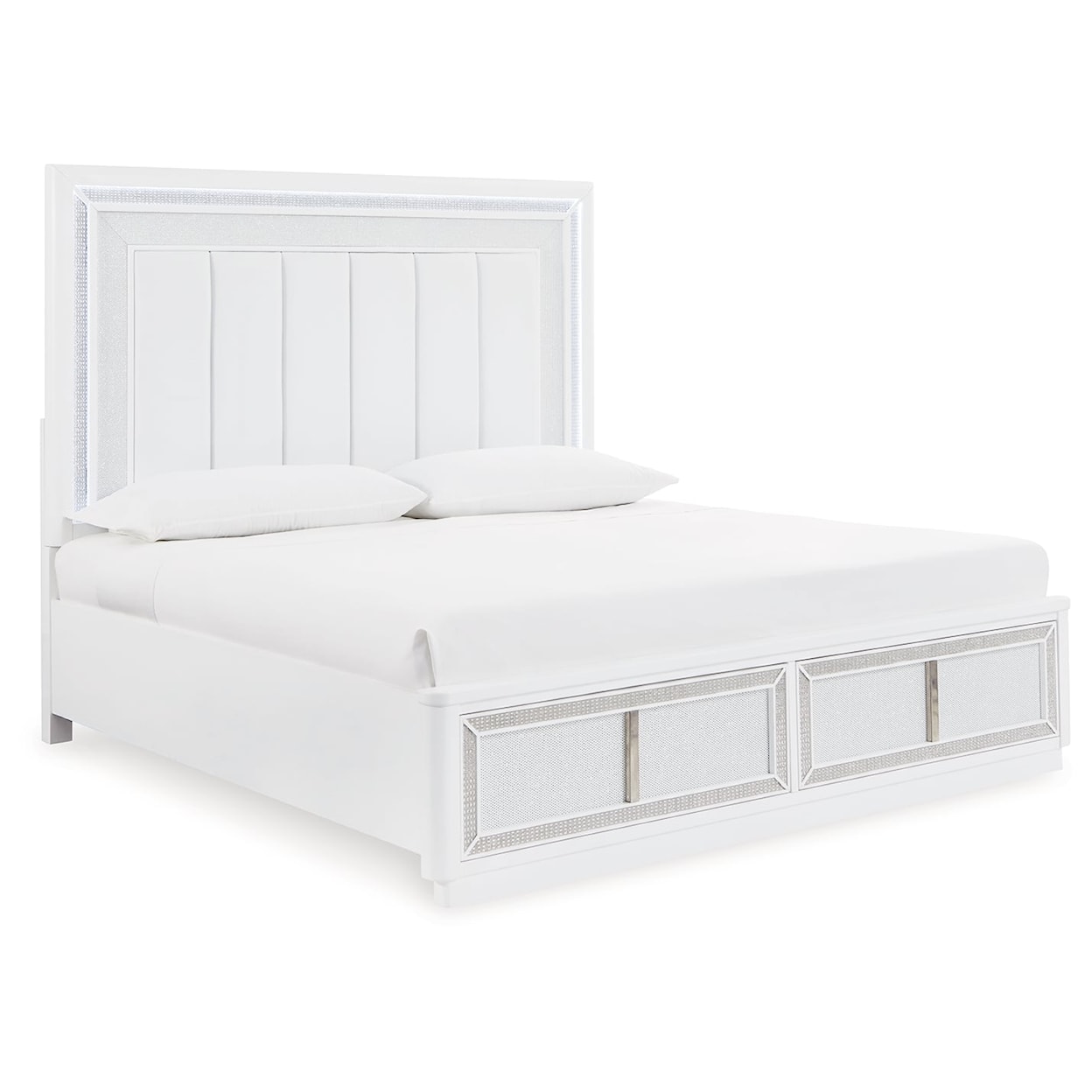 Benchcraft Chalanna King Upholstered Storage Bed