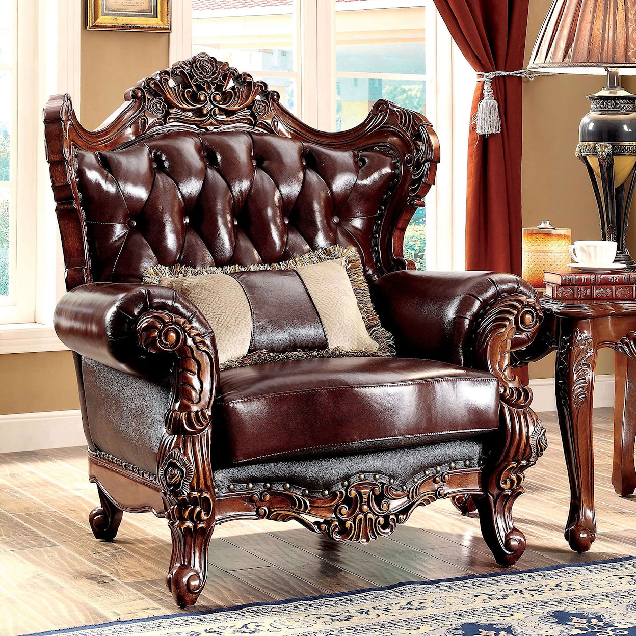 Furniture of America - FOA Jericho Chair w/ Pillow