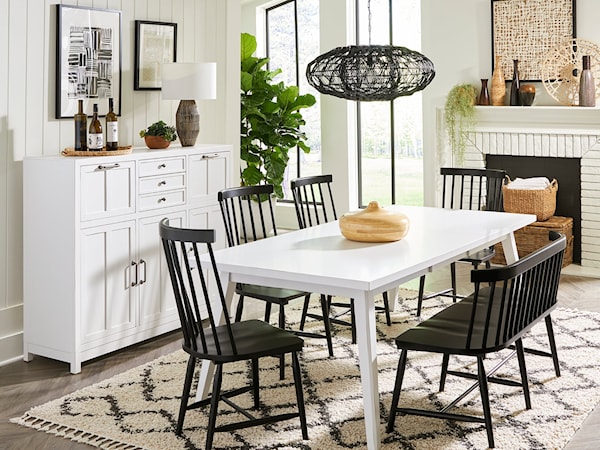 6-Piece Rectangular Table Set