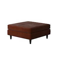 Mid-Century Modern Square Cocktail Ottoman