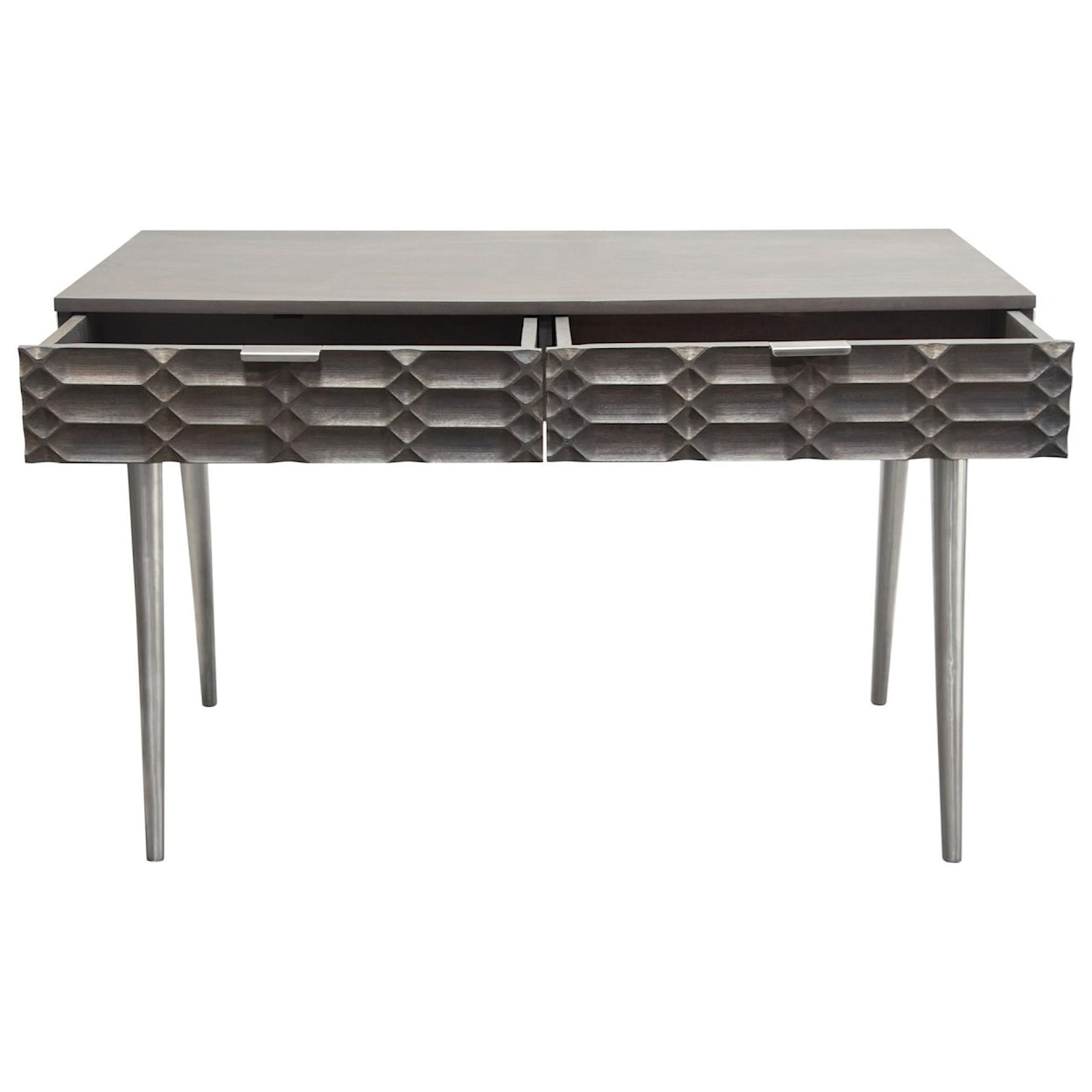 Diamond Sofa Furniture Petra 2-Drawer Writing Desk