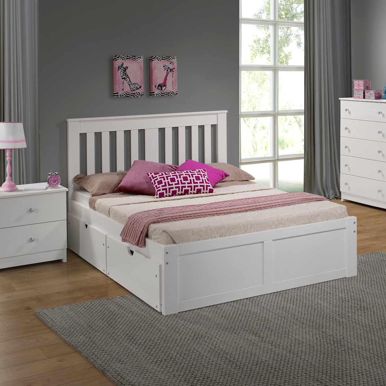 Innovations York Full Platform Bed - White