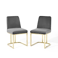 Velvet Dining Chairs - Set of 2