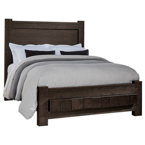 Rustic King Panel Bed with Signature Footboard