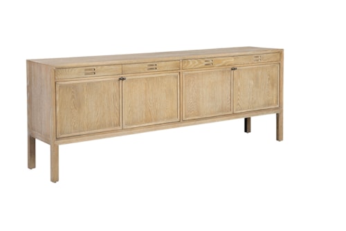 Coastal 4-Door Sideboard with Four Drawers