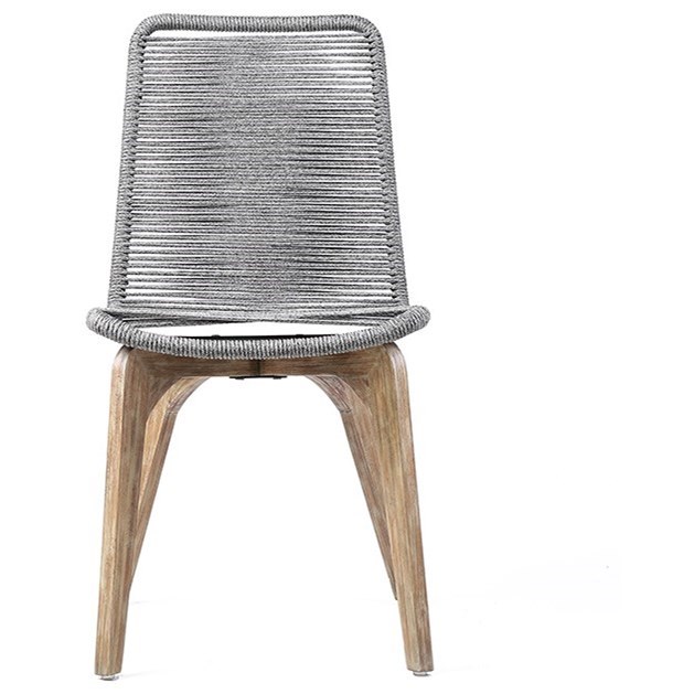Armen Living Island Outdoor Patio Dining Chair - Set of 2