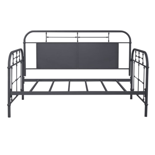 Twin Metal Daybed with Turned Spindles