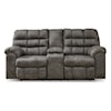 Michael Alan Select Derwin Reclining Loveseat with Console