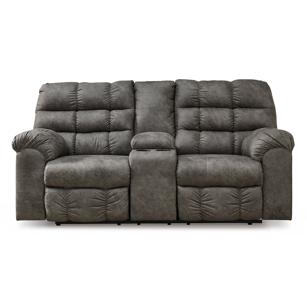 Ashley Furniture Signature Design Derwin Reclining Loveseat with Console
