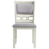 Elements International Hurst HURST WHITE DINING CHAIR |