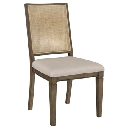 Matisse Woven Rattan Back Dining Side Chair