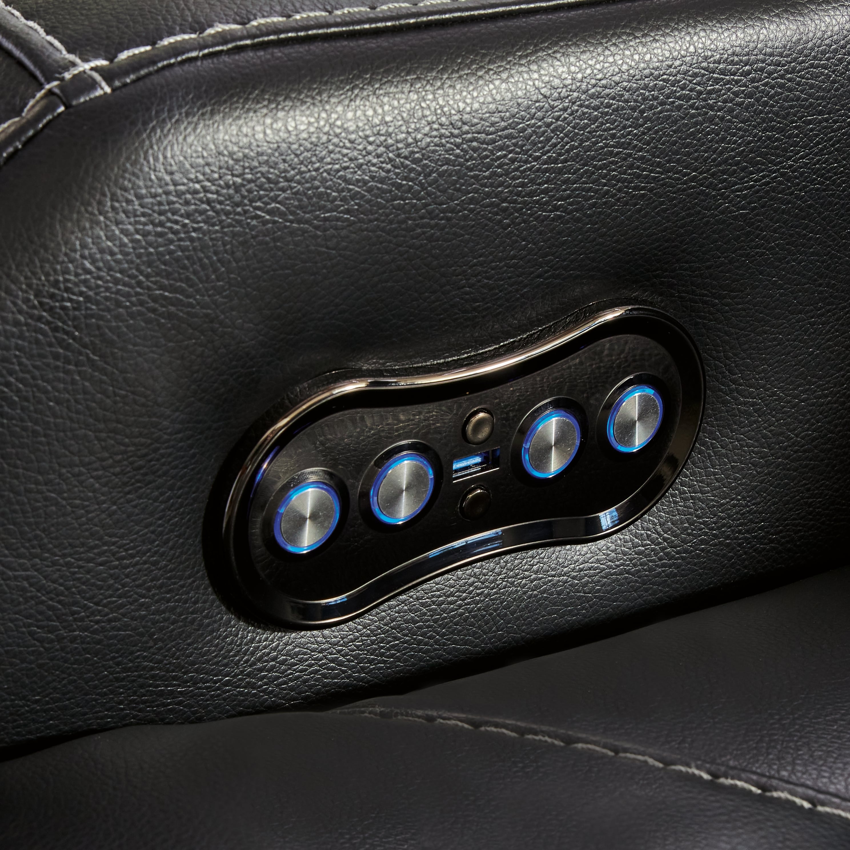 Pwr Rec Sofa With Adj Headrest