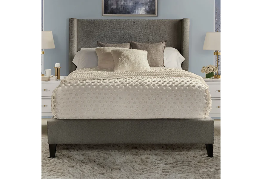 Angel Himalaya Charcoal Queen Bed by Paramount Living at Reeds Furniture