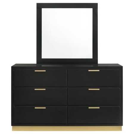 Caraway 6-drawer Dresser w/ Mirror