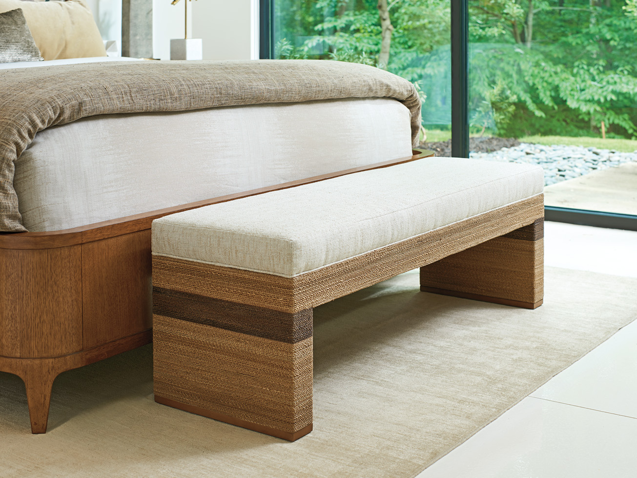 Tommy Bahama Home Palm Desert Rosemead Bed Bench