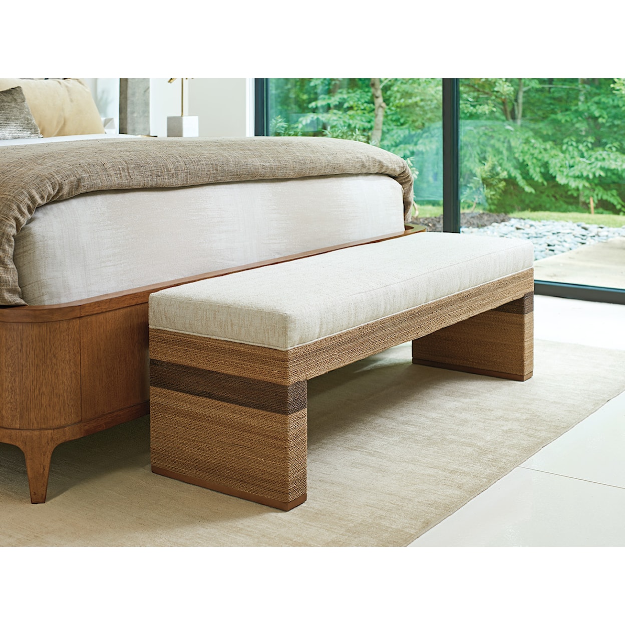 Tommy Bahama Home Palm Desert Rosemead Bed Bench