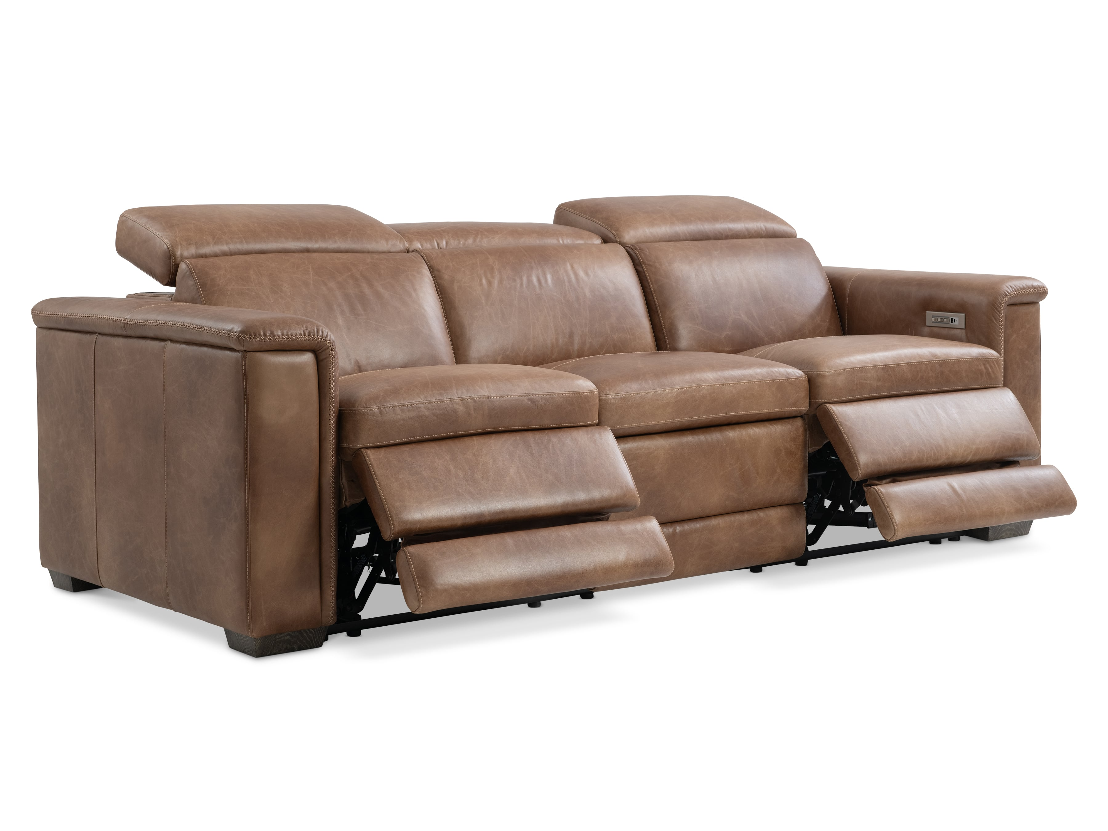 Bernhardt Bernhardt Living Lioni Leather Power Motion Sofa